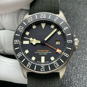 Reloj TD con movimiento GMT, 42 mm de diámetro, 13 mm de grosor, anillo exterior giratorio bidireccional, reloj mecánico multifuncional para hombre - Product Image 1