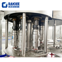 Ligne de production complète de mise en bouteille automatique de liquides, machine de remplissage de bouteilles, machine de production de remplissage d'eau minérale pure
