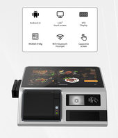 Système de point de vente avec écran tactile capacitif de 11,6 pouces, Windows 10, J1900, avec imprimante thermique