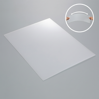 Panneau en polycarbonate résistant aux UV, diffuseur de lumière, largeur personnalisée 2100 mm, transmission 50-70 %, élimination de l'éblouissement, plaques solides en PC