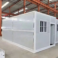 Maison conteneur pliable préfabriquée mobile sur mesure 40 pieds 20 pieds avec isolation thermique type X