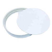 Bouchon à vis en aluminium et plastique fileté de 89 mm, anti-effraction, hermétique, personnalisable pour bocaux à large ouverture et flacons pharmaceutiques