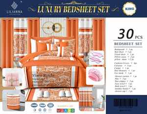 Set di Biancheria da Letto 30 Pezzi con Tende Coordinate in Vendita Online - Product Image 3