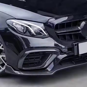 Pour Mercedes Benz Classe <span class=keywords><strong>E</strong></span> AMG E63 W213 : Kit de carrosserie de mise à niveau du lèvre de pare-chocs avant en fibre de carbone de haute qualité – Sortie d'usine - Product Image 5