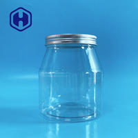 Bocaux en plastique vides de qualité alimentaire sans BPA de 900 ml (30 oz) avec couvercle à vis pour sucre, biscuits, aliments pour bébés, aliments pour animaux de compagnie, craquelins