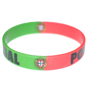 Bồ Đào Nha cờ Silicone cao su dây đeo cổ tay vòng đeo tay không thấm nước chất lượng cao cá nhân ban nhạc cổ tay - Product Image 1
