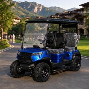 Voiturette de golf GRENTEK 4 places au lithium, véhicule de tourisme résistant aux intempéries pour les communautés côtières et les plages - Product Image 1