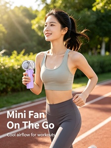 Offre à Durée Limitée : Mini Ventilateur Portable d'Extérieur Rechargeable par USB avec Veilleuse - Product Image 1