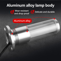 Lampu Kerja LED XUNDE DC 24V Tiga Warna, Lampu Indikator Peralatan Mesin CNC, RGB Satu Lapis Aluminium 85dB