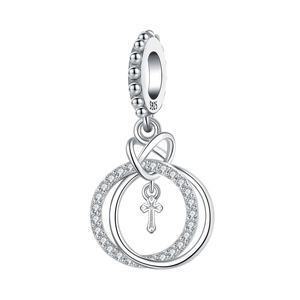 Produttori di Gioielli su Misura, Set di Gioielli di Alta Gamma con Logo Personalizzato, <span class=keywords><strong>Charm</strong></span> di Lusso in Argento Sterling 925 per Bracciali - Product Image 2
