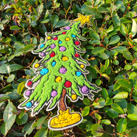 Patchs en chenille de Noël en gros à thermocoller de haute qualité, motifs Père Noël, sapin, bonbon, chaussette, pour vêtements homme et femme