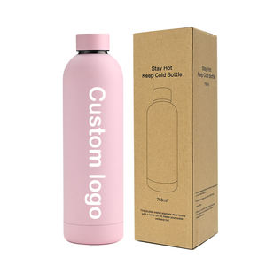 Termo de Acero Inoxidable 304 de 750 ml con Aislamiento al Vacío, Diseño Esmerilado, Logotipo Personalizado, Impresión Personalizada, para Viajes, 12-24 - Product Image 1