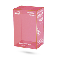 Boîte transparente personnalisée en PVC Boîte à bonbons en plastique transparent pour dessert pour fête Emballage aux pépites de chocolat