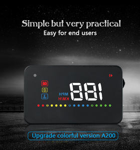 Hete Verkoop Auto <span class=keywords><strong>Head</strong></span> <span class=keywords><strong>Up</strong></span> <span class=keywords><strong>Display</strong></span> Obd Hud 3.5 Inch Auto Hud A200 Verbinding Via Obd2 - Product Image 4