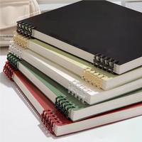 Carnet d'étudiant A5 créatif à dégradé macaron, reliure spirale perforée en PP, nouvelle arrivée, carnet à feuilles mobiles, agenda scolaire