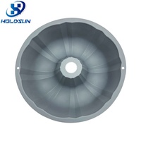 Moule à gâteau chiffon en silicone cannelé, antiadhésif, de qualité alimentaire, résistant à la chaleur, facile à démouler, compatible four, couleur personnalisée, pour les fêtes