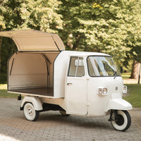 Camión de Cerveza/Vino Móvil Eléctrico Piaggio Ape 50 Personalizado, Nuevo, con Características Resistentes a la Oxidación y Sistema de Alimentación Integrado, en Venta