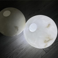 Boîte d'éclairage en albâtre translucide de nouvelle conception, décorée à l'intérieur, en gros