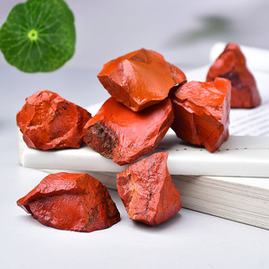 Penyebar aromaterapi batu kristal Jasper merah alami partikel besar untuk ikan untuk tangki bijih pertambangan dalam pot - Product Image 6
