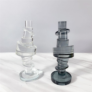 Vente en gros <span class=keywords><strong>de</strong></span> bougeoir en <span class=keywords><strong>cristal</strong></span> <span class=keywords><strong>de</strong></span> Bohême, support élégant <span class=keywords><strong>de</strong></span> style bohème pour bougies, lanternes et bocaux à bougies - Product Image 1