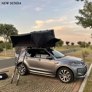 Barraca de teto de carro à prova d'água, diretamente fornecer o revestimento de alumínio resistente da barraca com suporte de bagagem para telhado