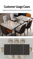 Glissière télescopique bidirectionnelle pour table à manger escamotable, largeur 46 mm, marque privée / OEM, directement de l'usine, vente en gros