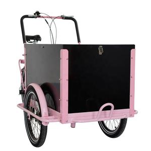 Triciclo de Carga con Pedales, Tres Ruedas, Largo Alcance, Bicicleta Holandesa Eléctrica <span class=keywords><strong>Enduro</strong></span>, Bicicleta Familiar de Carga de 3 Ruedas, Bakfiet - Product Image 2