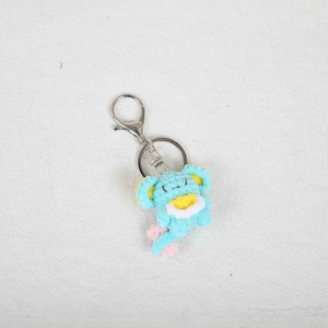 Porte-clés pendentif tricoté en forme d'éléphant fait main par <span class=keywords><strong>Maman</strong></span> XX6, accessoires de sac avec design de la série Gummy - Product Image 2