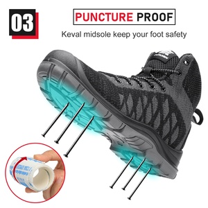 Migliori stivali da lavoro di sicurezza per costruzione da Cowboy con Zip indistruttibili <span class=keywords><strong>Nubuk</strong></span> punta in acciaio a metà polpaccio scarpe invernali da uomo - Product Image 5