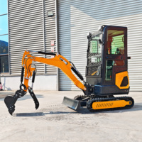 Mini-excavatrice compacte Yuanxing très vendue, 1 tonne, 2 tonnes, 3,5 tonnes, moteur Kubota, petite excavatrice pour ferme