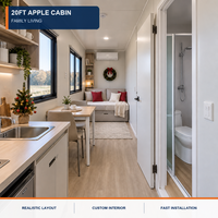 Cabane de Noël sur mesure pour hôtel-resort, design moderne à deux chambres pour l'exploitation hivernale