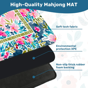 Nouvelle sortie : Tapis de mahjong de luxe en néoprène 31,5x31,5 pouces pour jeux de casino et poker, design portable, en stock - Product Image 5