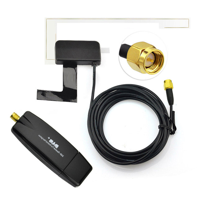 Portable USB 2.0 DAB+ Box Auto Digital GPS Radio Receiver TV Function Dashboard for Android Car System Head Unit for DVD Player