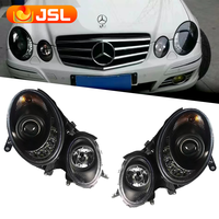 Pour mercedes-benz W211 2002-2009 phare modernisé phare de voiture LED avec clignotant DRL lentille phare au xénon assemblage de voiture