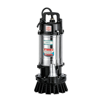 Pompe submersible fiable à haute pression 1,5 CV, grand débit, en acier inoxydable, pour eau propre, idéale pour les jardins et les bassins