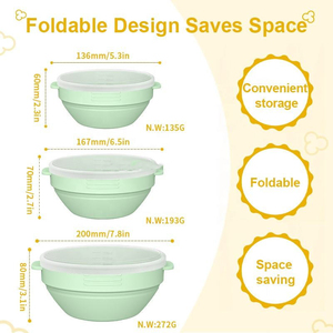 Olla para Palomitas de Maíz Plegable de Silicona para Microondas, Libre de BPA, con Tapa, Marca Home Dly - Product Image 4