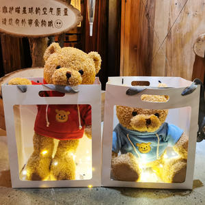 Toptan dev kabarık oyuncak ayı peluş oyuncaklar kazak elbise dolması hayvanlar kızlar için sevgililer günü oyuncak ayı peluş bebekler - Product Image 4