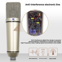 Kit Microphone de Studio Professionnel USB pour un Enregistrement Optimal, Support Suspendu pour Ordinateur, pour Diffusion en Direct
