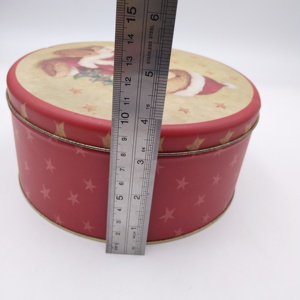 Round Shaped Recyclable Food Grade Tin Can Biscuit <b>Metal</b> Tin Box Sale Item for Chocolate <b>Storage</b> <b>Metal</b> <b>Boxes</b> - Product Image 2