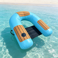 Chaise longue flottante pour piscine, canapé gonflable adapté pour la relaxation flottante dans la piscine