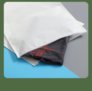 Bolsa Ecológica con Cierre de Cremallera de Papel Kraft Blanco, Bolsa con Logotipo de Marca Personalizado para Empaque de Camisetas y Prendas, con Ventana - Product Image 5
