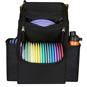 Sac à dos de golf à disques de qualité professionnelle, échantillon gratuit, capacité de plus de 30 disques, fermeture éclair en polyester, portable et résistant à l'eau - Product Image 1