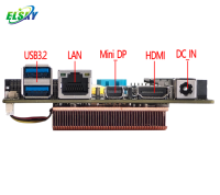 ELSKY Mini PC Intel NUC8U 8ème génération Core I3/i5/i7 Affichage 4K Double stockage MSATA/SATA DDR4 64 Go de RAM Utilisation de bureau