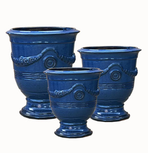 Pot de fleurs en céramique Grand pot de jardin d'intérieur en argile <span class=keywords><strong>Terre</strong></span> <span class=keywords><strong>cuite</strong></span> émaillée pour plantes pour utilisation en pépinière Disponible en petite <span class=keywords><strong>taille</strong></span> - Product Image 1