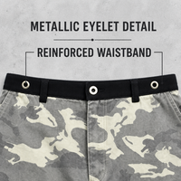 Shorts Bermuda Homme RAMAX Camouflage Déchirés Taille Élastique Style Urbain Emballage Personnalisé avec Logo