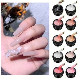 Gel Constructor de Uñas en Tarro, 30 Colores, Antiadherente, Gel Acrílico para Extensión de Uñas, Gel UV para Esculpir, Moldear y Tallar Uñas en 3D, Gel Duro - Product Image 3