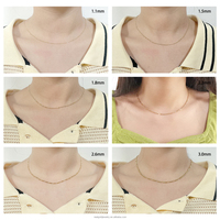Bijoux en Gros AU750 Or Massif 18 Carats Collier Chaîne Franco Personnalisé Tendance pour Hommes Bijoux de Haute Qualité