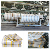 Bâche en PE sur mesure avec revêtement imperméable, bâche tissée avec bord renforcé pour les applications automobiles, industrielles, extérieures et commerciales