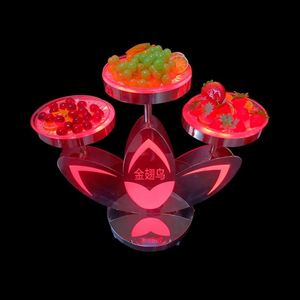 ถาดเสิร์ฟผักผลไม้เรืองแสงถาดสแตนเลส LED สำหรับร้านอาหารโรงแรมปาร์ตี้บาร์เลานจ์ไนท์คลับผลไม้ - Product Image 4