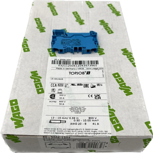 ตัวนำไฟฟ้า37x2ป้อนผ่านเทอร์มินัล<span class=keywords><strong>2006</strong></span> <span class=keywords><strong>1204</strong></span> 6ตร. ม. สีน้ำเงิน600V/50A สำหรับ PLC โดย dhl/ups - Product Image 1